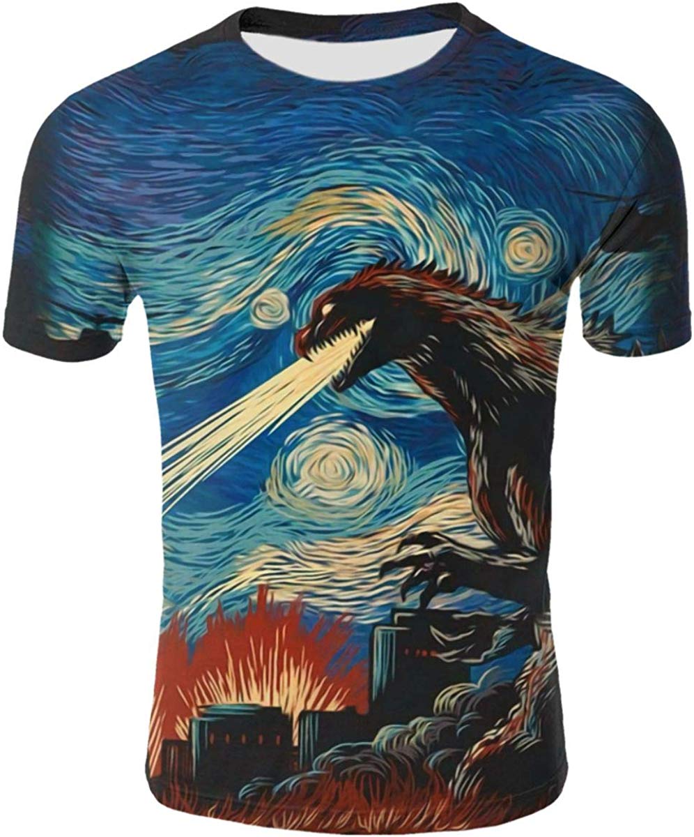 God Zilla 2 King Of The Monsters Mens Boys Girls 3D Printed s Tshirts Godz39
