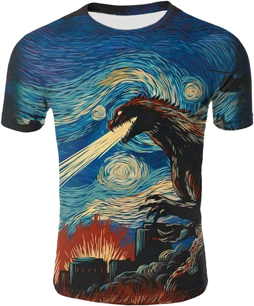 God Zilla 2 King Of The Monsters Mens Boys Girls 3D Printed s Tshirts Godz39