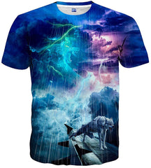 Unisex Casual 3D Printed T Shirts Short Sleeve Tops Tees Style 9