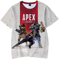 Fashion Apex T Shirt 3D Printed Game Topic Apex Legends Shirt for Men Women Teen Trio