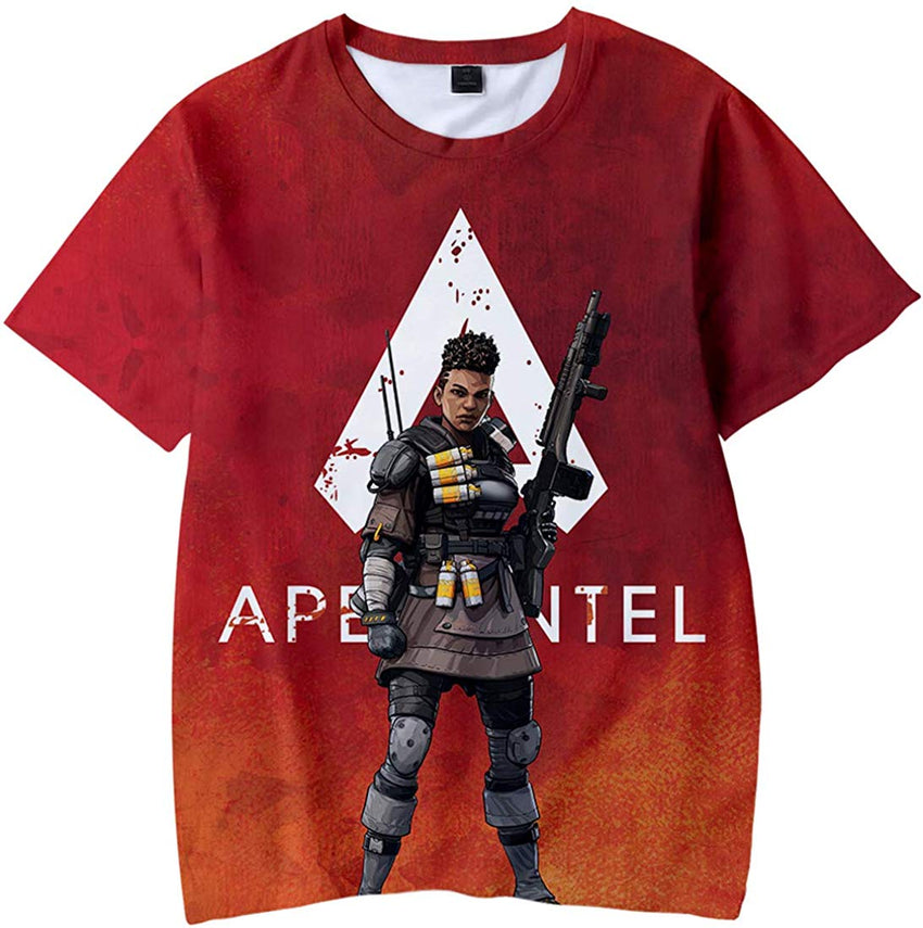Fashion Apex T Shirt 3D Printed Game Topic Apex Legends Shirt for Men Women Teen Bangalore