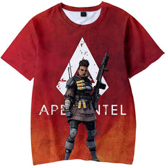 Fashion Apex T Shirt 3D Printed Game Topic Apex Legends Shirt for Men Women Teen Bangalore