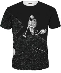 Unisex Men Women Casual 3D Printed Short Sleeves Couple T Shirt Tee LYT046 Lyt077 black