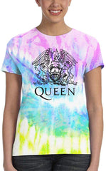 Freddie Mercury Queen Rock Band Women's 3D Tie Dye T Shirt Bohemian Rhapsody T Shirt Black5