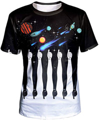 Unisex 3D Graphic T Shirt Colorful Design Short Sleeve Crewneck Digital Tee for Young Design2