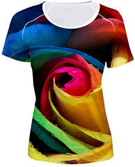 Women' Girl's T Shirt with Animl Cat Dog Print Multicolor3