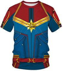 Womens Mens Superhero T Shirts Endgame Quantum Realm Costume Shirt Tops Color D