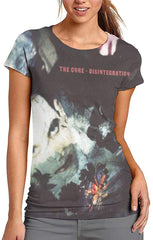 Woens 3D Short Sleeve The Robert Cure Smith Disintegration Tee T Shirt White White Men