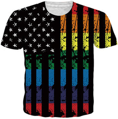 Unisex 3D Printed Funny T Shirts Casual Cool Summer Short Sleeve Tees 2019 Flag 1