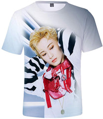 Kpop NCT 127 T Shirt New Album WE are Superhuman 3D Printing Shirt Johnny Haechan Jungwoo Tee for Womens Mens Nct 127 j