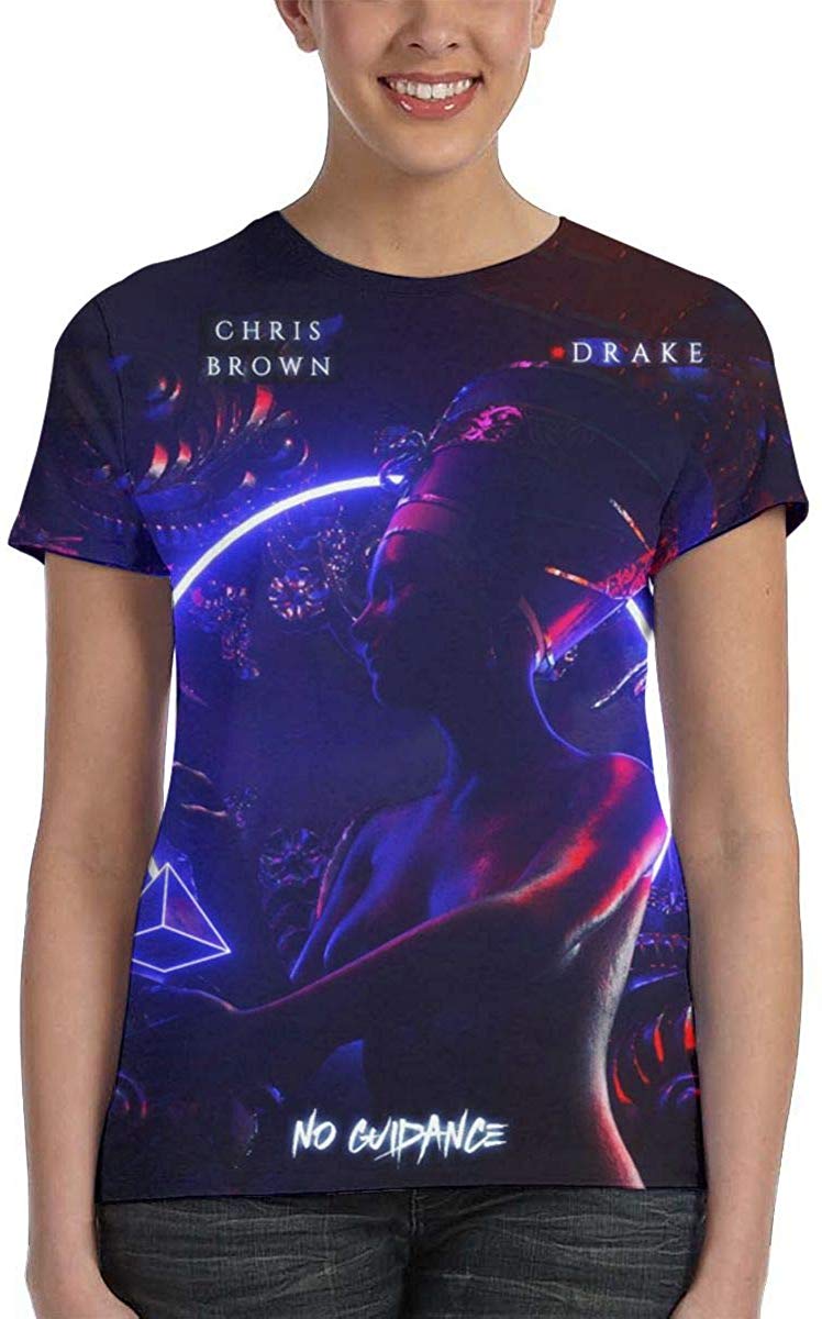 Chris Brown Indigo Women's 3D Printed T Shirts Black3