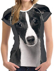 Unisex 3D Printed T Shirt Dark Grey Italian Greyhound Dog O Neck Animal Tops Y0820bv