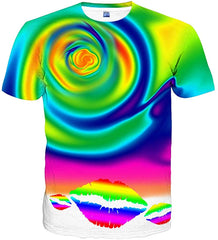 Unisex 3D Print Tshirts Short Sleeve Cool Graphic Tees for Women Men Style42