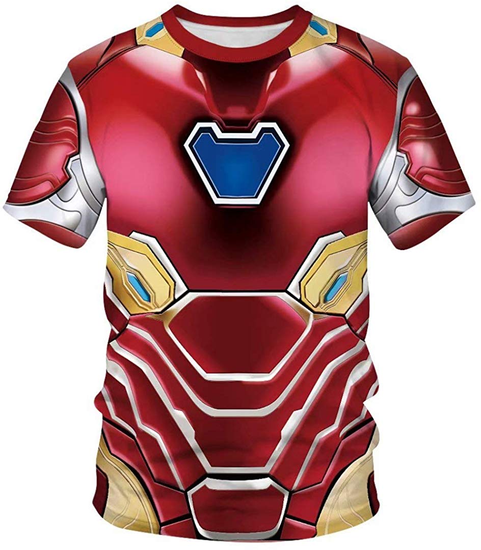 Womens Mens Superhero T Shirts Endgame Quantum Realm Costume Shirt Tops Color F