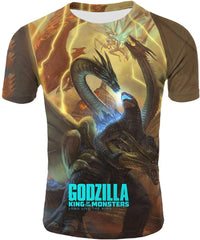God Zilla 2 King Of The Monsters Mens Boys Girls 3D Printed s Tshirts Godz41