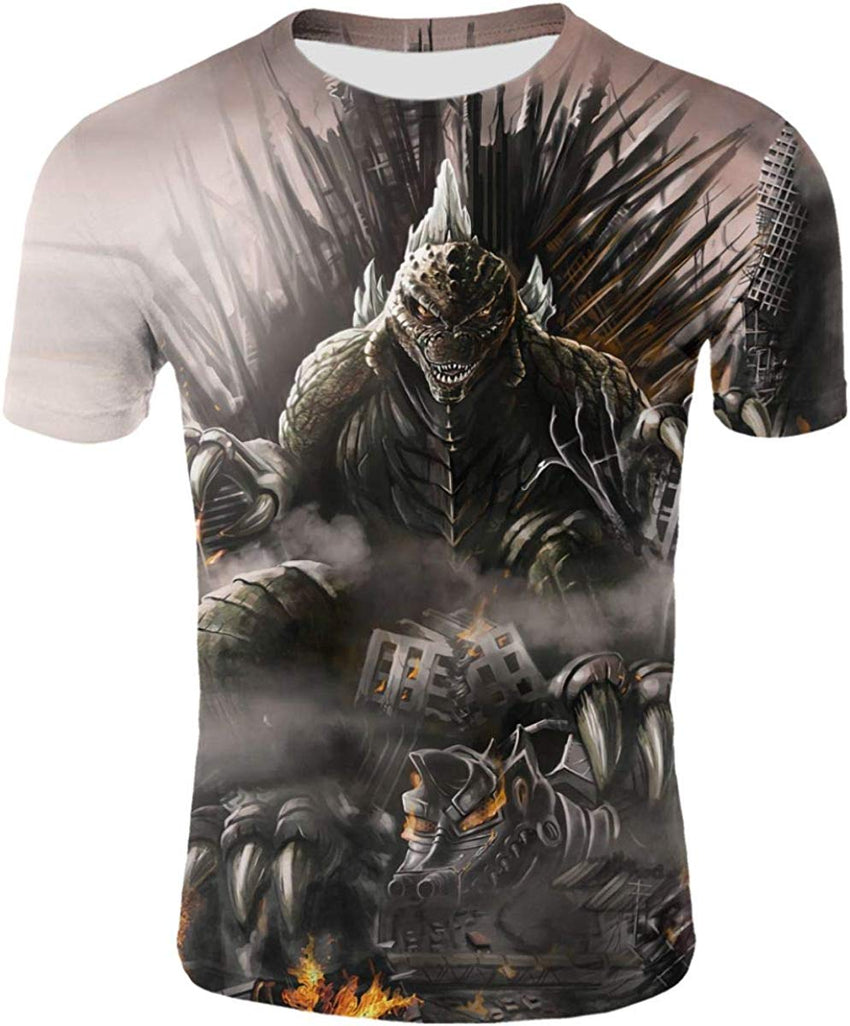 God Zilla 2 King Of The Monsters Mens Boys Girls 3D Printed s Tshirts Godz52