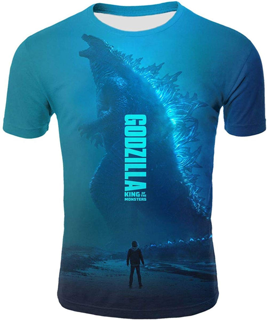 God Zilla 2 King Of The Monsters Mens Boys Girls 3D Printed s Tshirts Godz13