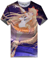 Women Sailor Moon 3D Graphic T Shirt Casual Top Sailor Venus2