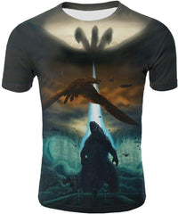 God Zilla 2 King Of The Monsters Mens Boys Girls 3D Printed s Tshirts Godz24