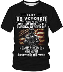 Men's T shirt Casual Tee 3D Unisex Digital Print Graphic Short Sleeves Older 1