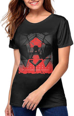 Womans 3D Print Asking Alexandria Short Sleeve Tops Tee Ladies Summer Casual Shirt Black