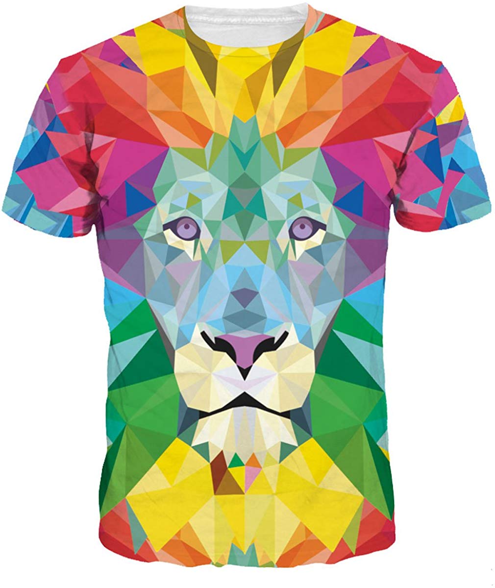 Unisex T Shirts Casual Fashion 3D Printed Short Sleeve Shirts Patten 13