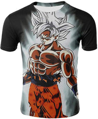 Unisex 3D Dragon Ball Goku Short Sleeve T Shirts Creative 3D Print Anime Tees Color 1