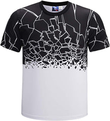 Unisex Casual 3D Funny Print Short Sleeve T Shirt Y1796 72