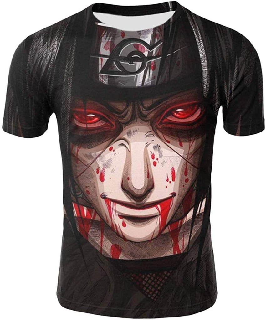 Unisex 3D Anime Naruto Printed Short Sleeve T Shirts Creative 3D Print Anime Tees Color 9