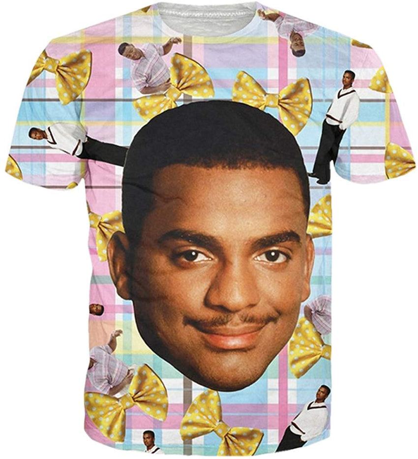 Summer Fashion Women Men Printed Short Sleeve Tee Tops T Shirts Fresh Prince