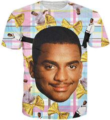 Summer Fashion Women Men Printed Short Sleeve Tee Tops T Shirts Fresh Prince