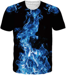 Unisex 3D Printed Pattern Short Sleeve T Sleeve Cool Graphic Tees Top Cool Smoke