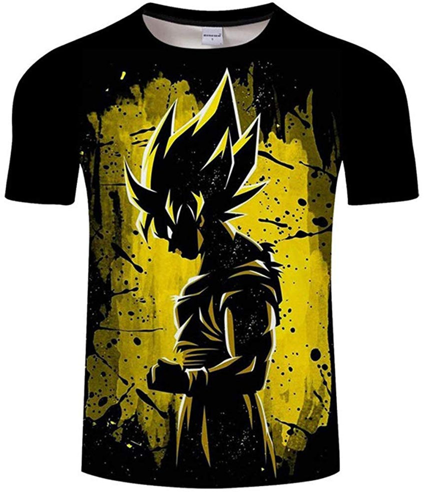 Goku Vegeta DBZ Dragon Ball Super Saiyan Shirt for Men Kid Adult Teen,Last Anime 3D Print Short Sleeve T Shirt Goku 3
