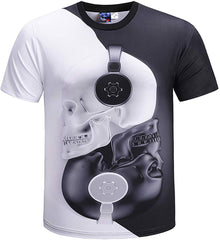 Unisex Casual 3D Funny Print Short Sleeve T Shirt Y1796 74