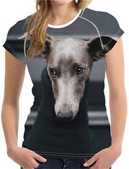 Unisex 3D Printed T Shirt Dark Grey Italian Greyhound Dog O Neck Animal Tops Y0815bv