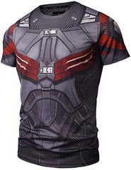 Mens Sport Compression Shirt Men Fit Tight Bodybuilding T Shirts Tops Color J
