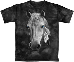 Horse Tie Dye Adult Tee Shirt Nature