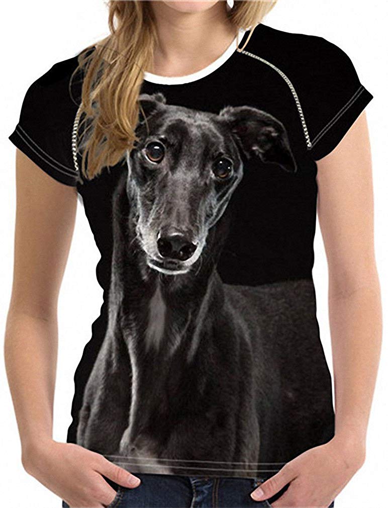 Unisex 3D Printed T Shirt Dark Grey Italian Greyhound Dog O Neck Animal Tops Y0816bv