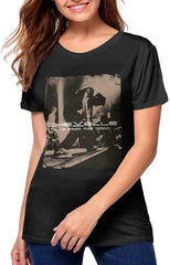 Woman's 3D Print Chevelle Short Sleeve Tops Tee Ladies Summer Casual Shirt Black