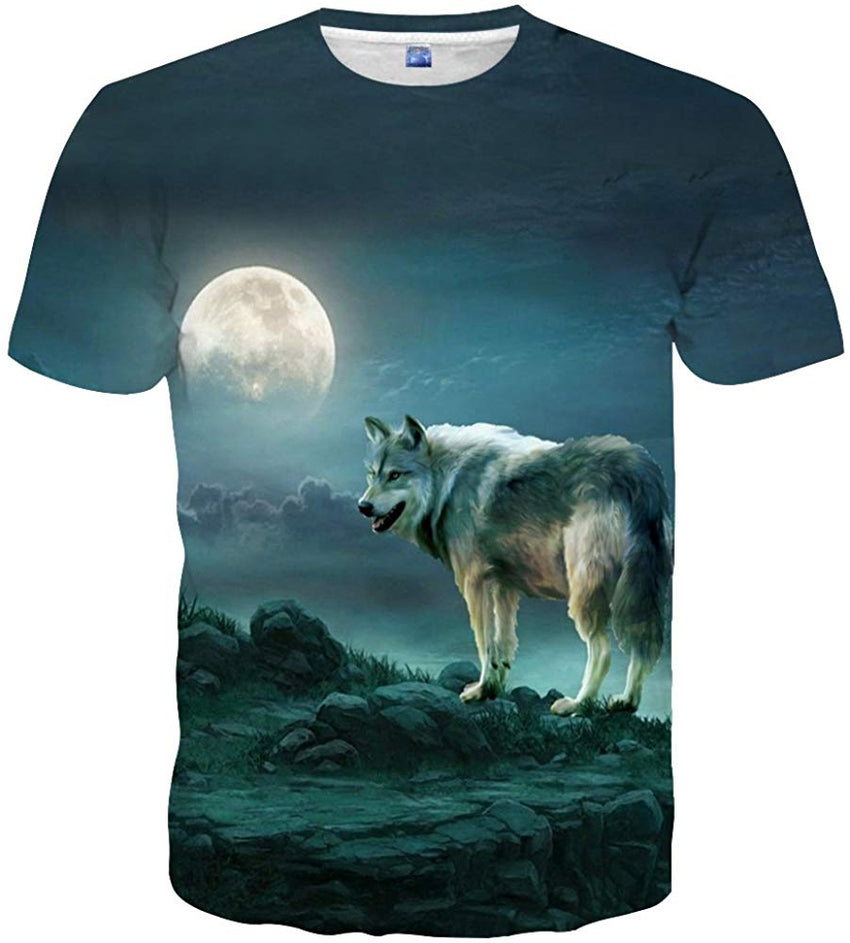 Unisex 3D Colorful Print Graphic Tee Shirts for Men Women and Teens Style74