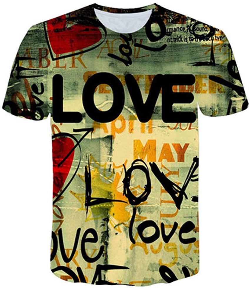 Summer Men's Clothing O Neck Clock Jacket Beer Short Sleeved 3D T Shirt Large Size 5XL Txx027