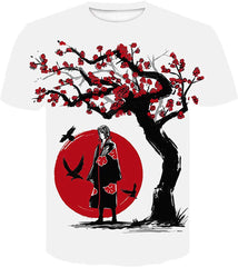 Men Naruto 3D Print Short Sleeve Pullover Regular Fit T Shirt Color 21