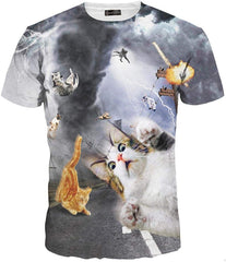 Unisex Men Women Casual 3D Printed Short Sleeves Couple T Shirt Tee LYT046 Lyt082 gray