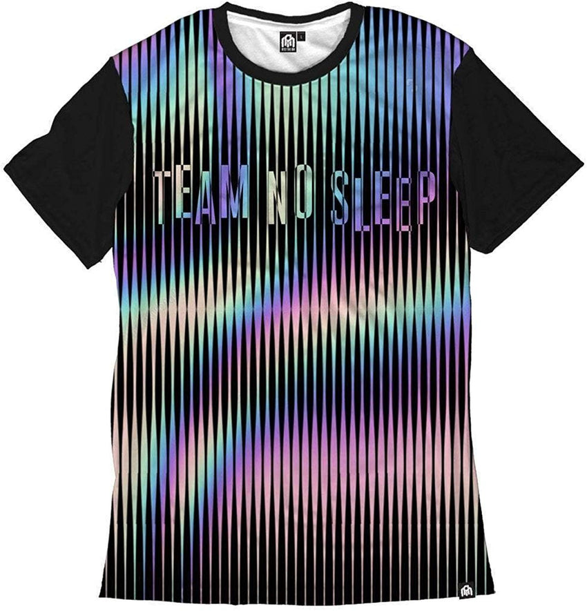 Men's Casual Short Sleeve Vibrant Tee Shirts No Sleep