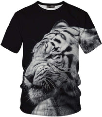 Unisex Men Women Casual 3D Printed Short Sleeves Couple T Shirt Tee LYT001 Lyt003 black