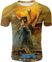 God Zilla 2 King Of The Monsters Mens Boys Girls 3D Printed s Tshirts Godz44
