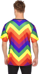 Unisex 3D Novelty Tshirts Men Graphic Funny Tees Printed Crewneck Short Sleeve Summer Top T Shirts Rainbow Top
