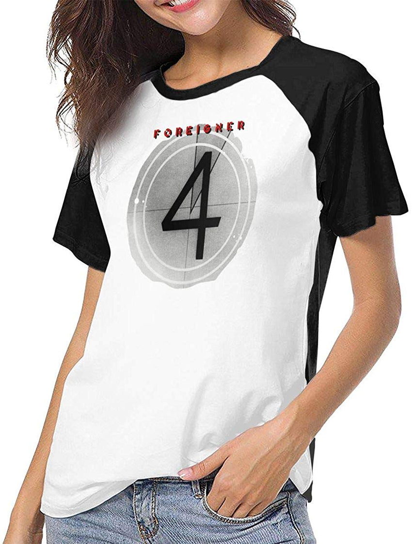 Foreigner Short Sleeve Womens 3D Print Baseball T Shirt Hip Hop Sports Raglan Tee Top Shirt Nature