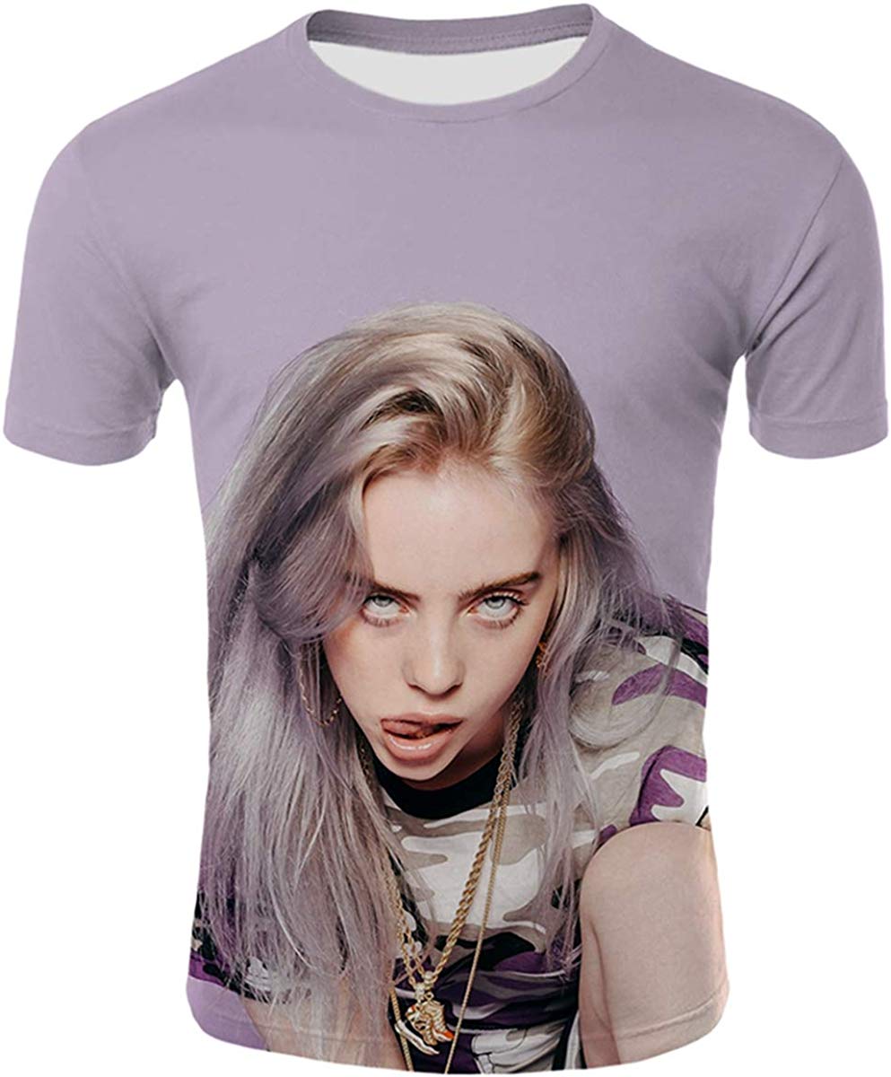 Womens 3D Printed T Shirt Casual Tees for Music Fans Be 16