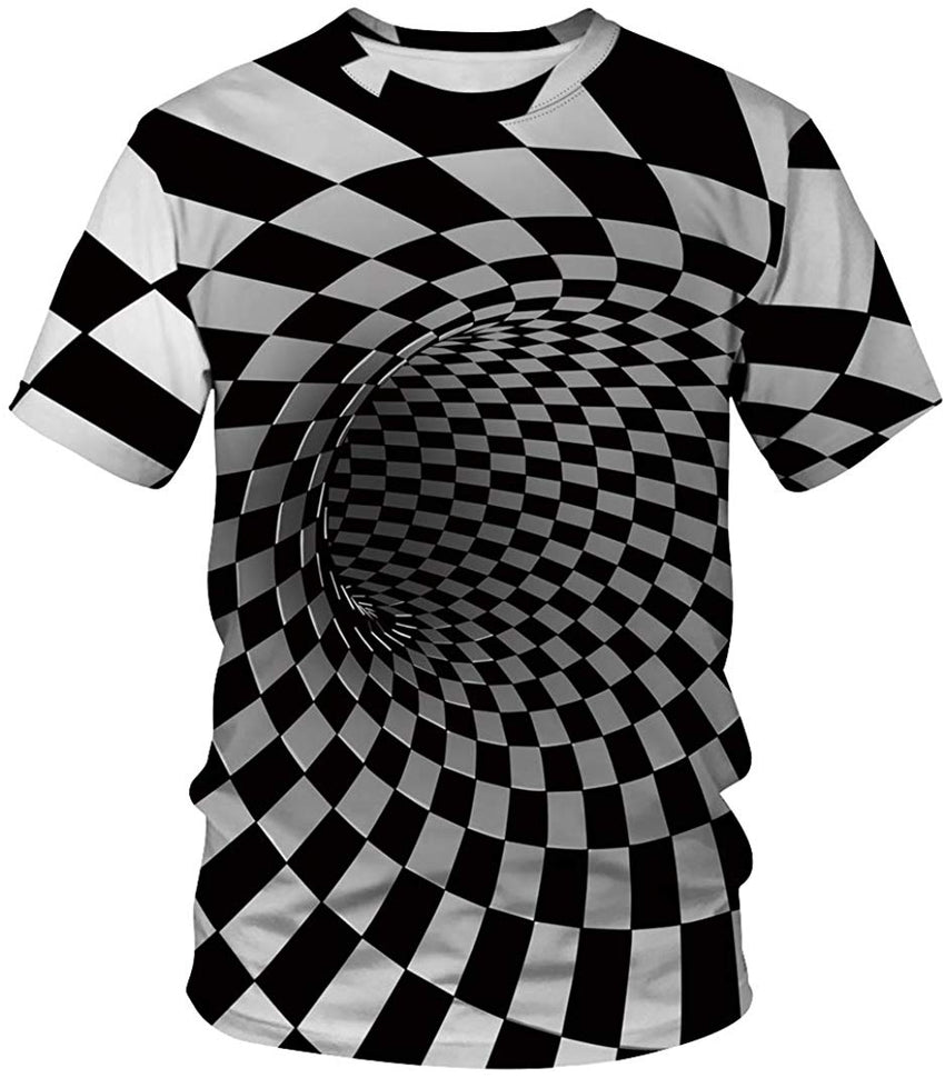 Unisex Men Women Stylish 3D Printed Graphic Short Sleeve T Shirts Tops Geometry